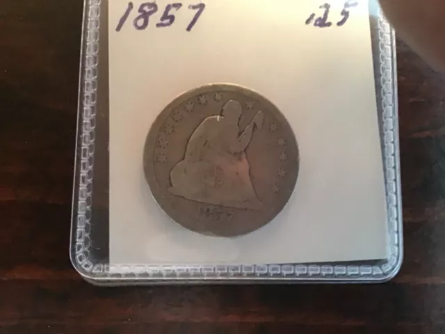 Seated Liberty Quarter and 4 Half Dollars. 1 lot of 5 coins