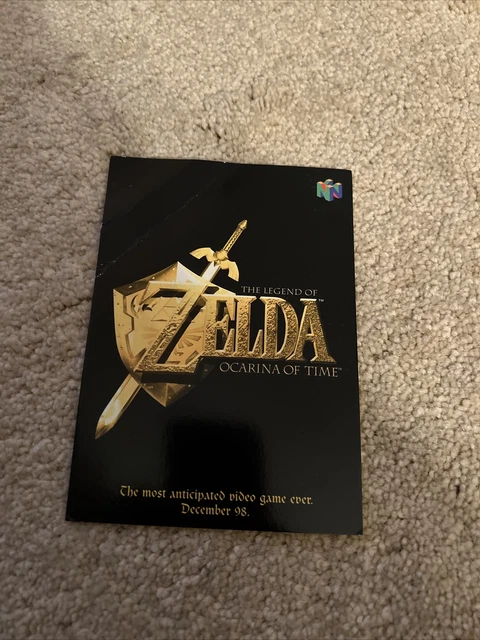 The Legend Of Zelda Ocarina Of Time N64 Nintendo Game Postcard 1998
