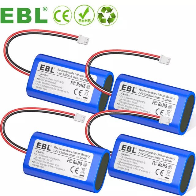 Lot  7.4V 2200mAh Li-ion Rechargeable Batteries Replacement for Electronics Toys