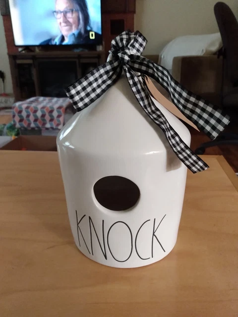 Rae Dunn Artisan Collection By Magenta, Ceramic Birdhouse Knock