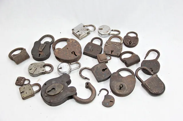 Cadenas anciens sans clé, 20 pièces, serrures non fonctionnelles pour...