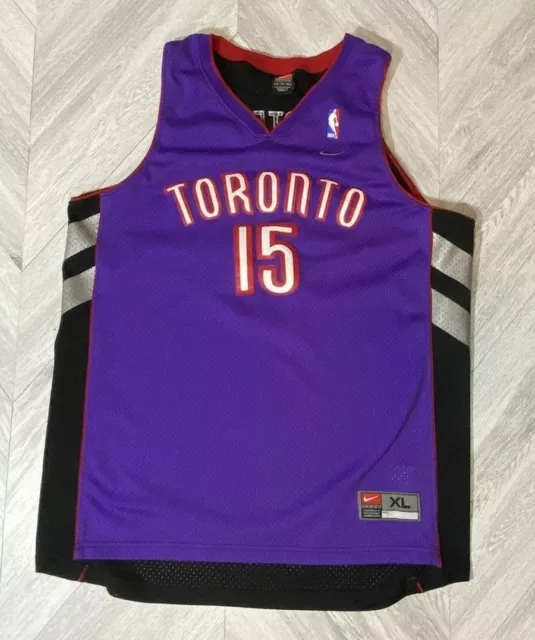 Nike Toronto Raptors Vince Carter Basketball Jersey Mens XL Purple Swingman