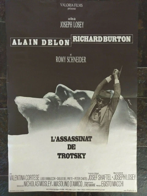 AFFICHE de CINEMA 40 x 60 " L'ASSASSINAT DE TROTSKY "  DELON BURTON SCHNEIDER