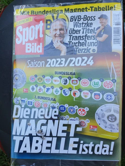 Sport Bild Bundesliga Magnettabelle 2022 23 SPORT BILD SPORTBILD inkl. Magnettabelle Saison 2023/2024 1. und 2
