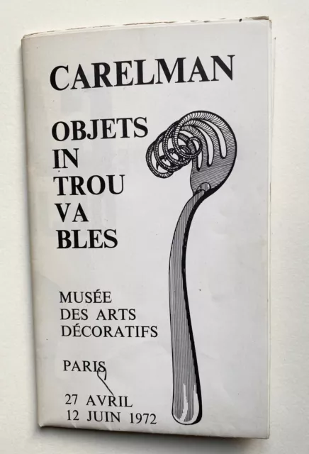 CARELMAN‎ - Affiche de l'exposition musée des Arts décoratifs - 1972