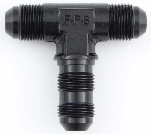 Fragola 10 An Male Black Aluminum Bulkhead Tee P/N 483410-Bl