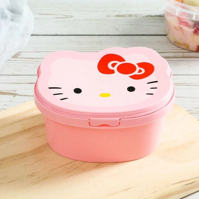 BENTO BOX KAWAII Hello Kitty B Cartoon Cute Packing Box Home Snacks EUR
