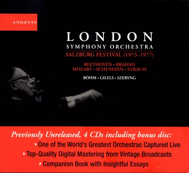 Orquesta Sinfónica de Londres: Festival de Salzburgo - Karl Böhm (CD, 4 discos, Andante)