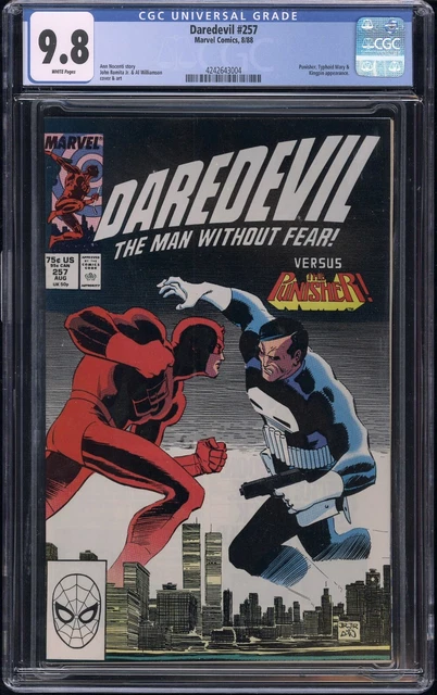 Daredevil #257 CGC 9.8 NM/MT Key Punisher & Kingpin 1988 Marvel Comics
