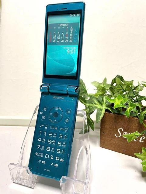 Téléphone Sharp Aquos Keitai SH-06G Docomo - Clapet Android Débloqué - Bleu - Occasion