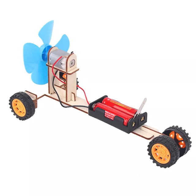 DIY Electric Windmill Car Model Kids Children Educational Science Experiment Toy