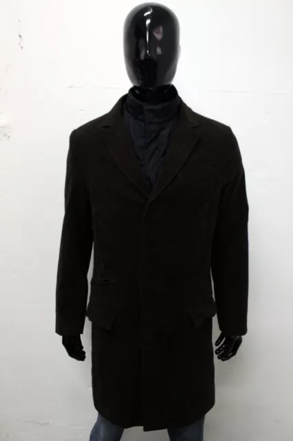 Cappotto BREMA Taglia 52 Uomo Giubbino Marrone Invernale Jacket Coat Man Logo