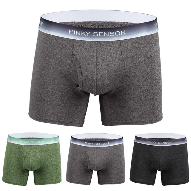 HHOP Maglie Intime Bianche Cool da Uomo Boxer Larghi Grande Termico Calcio (Black, L