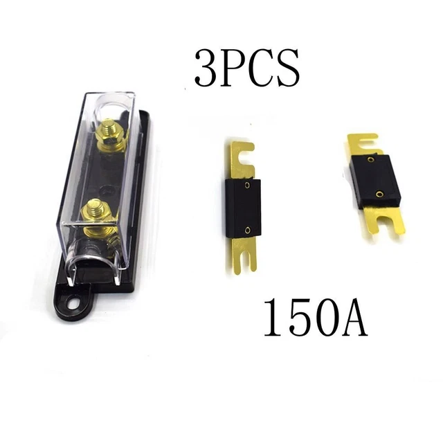 Support de fusible ANL de calibre 3 pièces 1048 pratique livré avec 2 fusibles