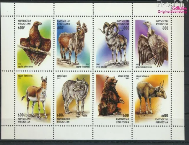 Briefmarken Kirgisistan 1997 Mi 124-131 Kleinbogen (kompl.Ausg.) postfrisc(95920