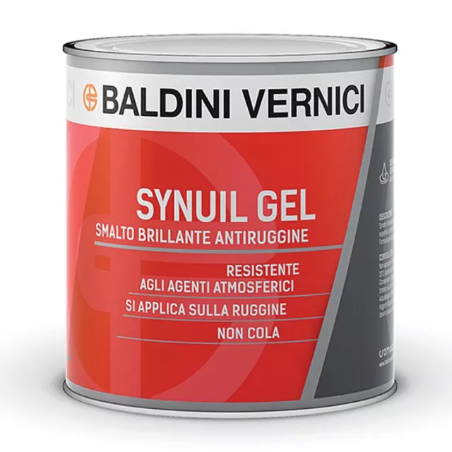 Baldini Vernici SYNUIL GEL Smalto Brillante Antiruggine sintetico acrilico 0,75L