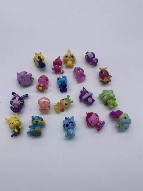 19 squinkies lot animals rubber kids girl toy