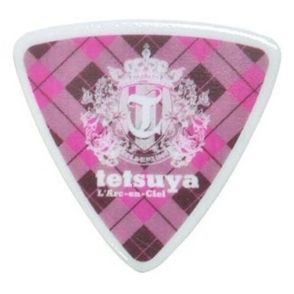ESP L'ARCENCIEL/TETSUYA MODEL Triangle Pink Skull Bass Guitar Pick 2