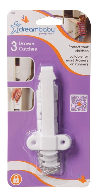 Dreambaby Drawer Catches - 3 Pieces Dreambaby