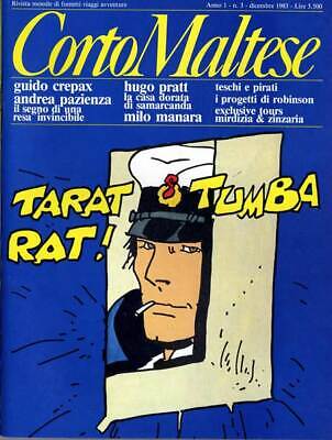 Rivista a fumetti CORTO MALTESE anno 1983 numero 3 con inserto