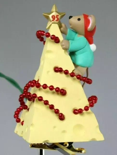Hallmark Magic Light Keepsake Ornament Chris Mouse Tree Clip On Handcrafted 1995