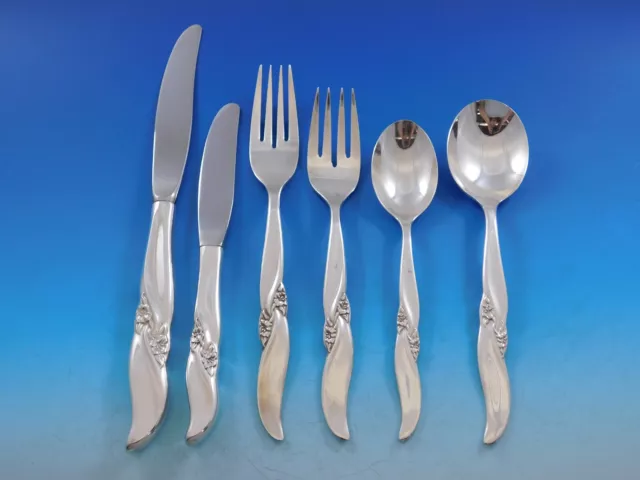 Lake Louise by Northumbria Canada Sterling Silver Flatware Set Service 41 pieces