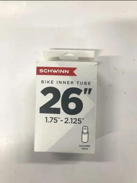 Schwinn 26" Bike Tire Inner Tube 1.75" - 2.125" Schrader Valve NEW