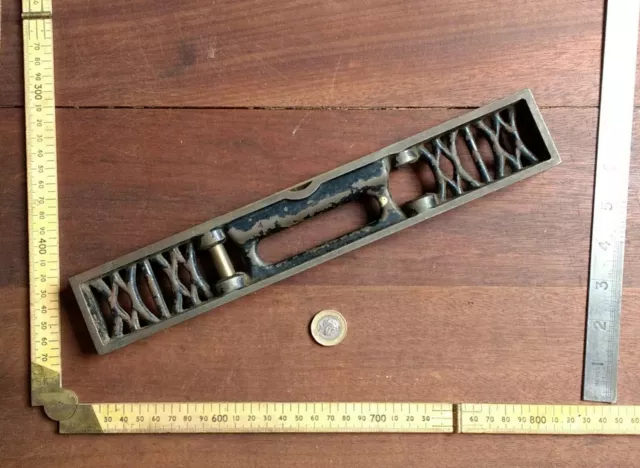 Vintage J Rabone & Sons 12in Cast Iron Engineers Spirit Level