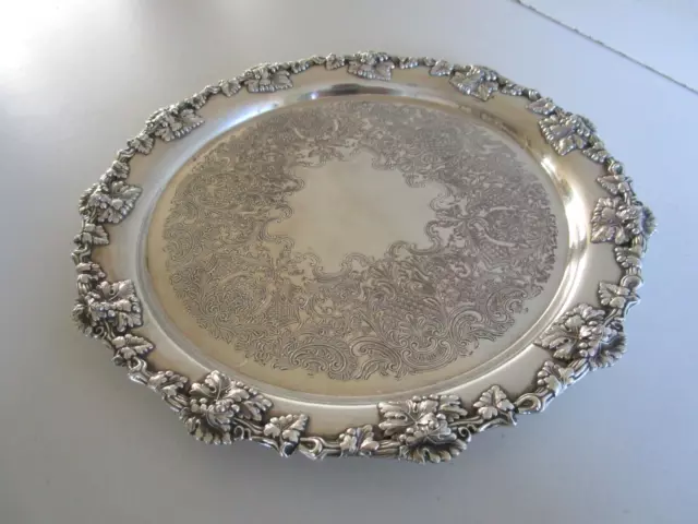 Quality Silver Plated Salver, Drinks Tray, Circa 1940