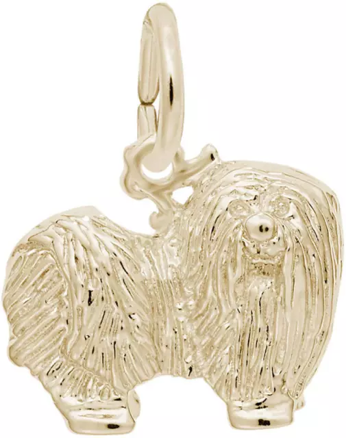 Gold-Plated Sterling Silver Maltese Dog Charm by Rembrandt