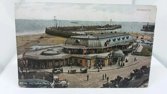 Victorian Ramsgate ROYAL VICTORIA Pavilion Ramsgate Kent Vintage Antique Postcard 1909 $9. ...