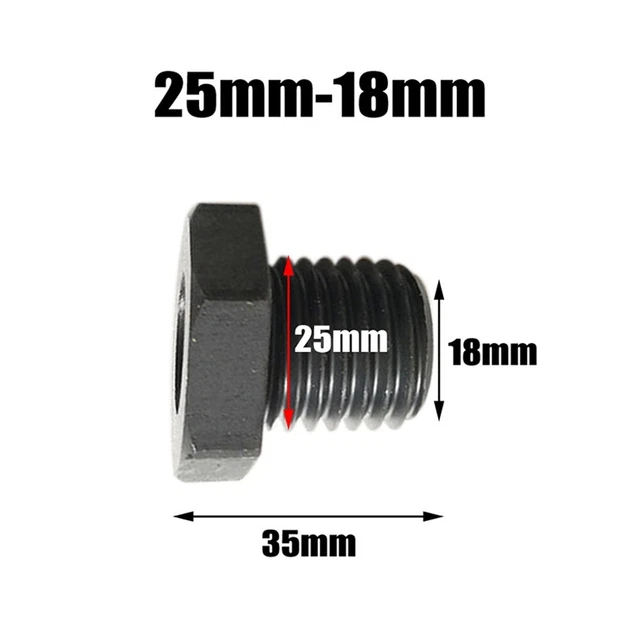 Adaptateur Fileté Pour Tour à Bois - Conversion 33mm Vers 18mm Ou 25mm, En Métal | Accessoire Indispensable Pour Mandrin