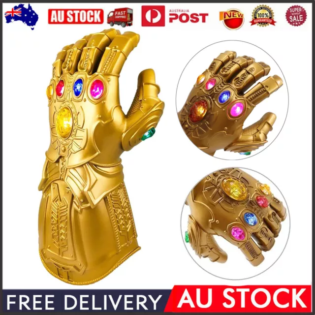 Avengers Infinity War Gauntlet LED Light Thanos Glove Cosplay Props Kids Gift AU