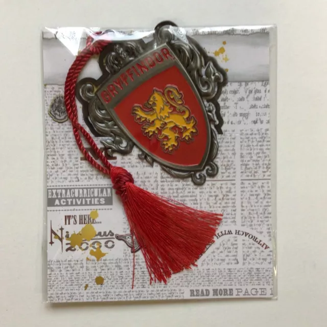 Wizarding World of Harry Potter Gryffindor Metal Bookmark with Tassel Loot Crate