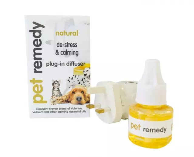 Pet Remedy Natural Plug In Diffuser, Dog Cat pet Stress relief 40ml