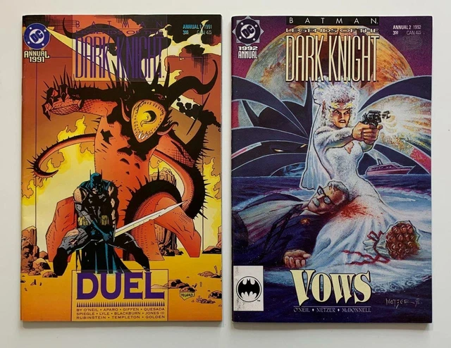 Batman Legends of The Dark Knight Annuals #1 & #2 (DC 1991) 2 x FN+ issues.