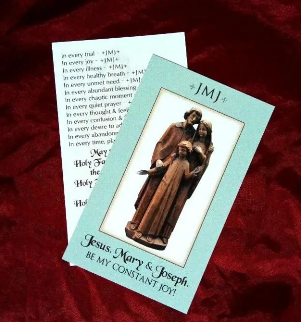 Christmas Holy Card Holy Family Jesus Mary Joseph #22