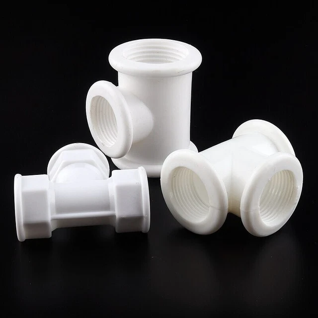 Female Thread Tee Connector Garden Irrigation Plastic PPR Reducing 3 ways T-type 12