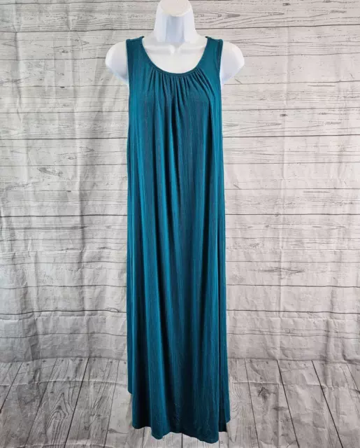 Old Navy Maternity Womens Tank Dress Sz Medium Blue Sleeveless