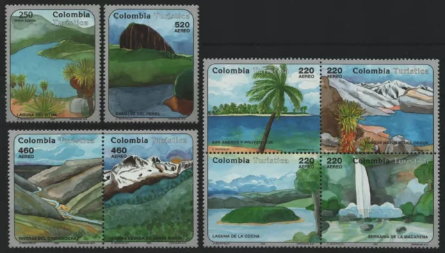 Kolumbien 1993 - Mi-Nr. 1922-1929 ** - MNH - Tourismus