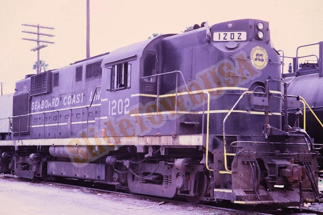 Vtg 1973 Train Slide 1202 SCL Seaboard Coast Line Railroad X3M004