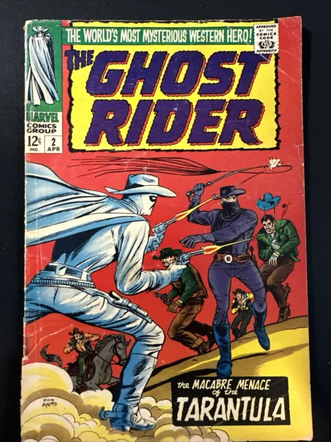 Ghost Rider #2 Marvel Comics 1967 Silver Age 1st Print Original Old Good *A4