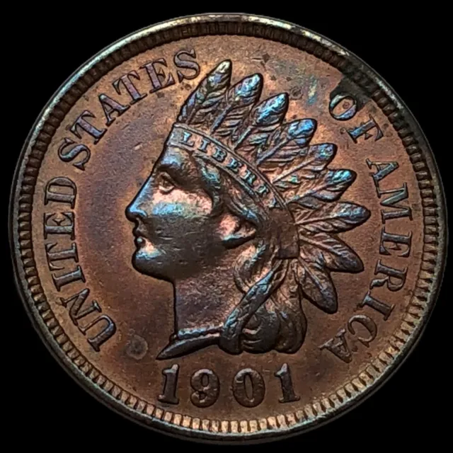 1901 Indian Head Cent Penny  J8811