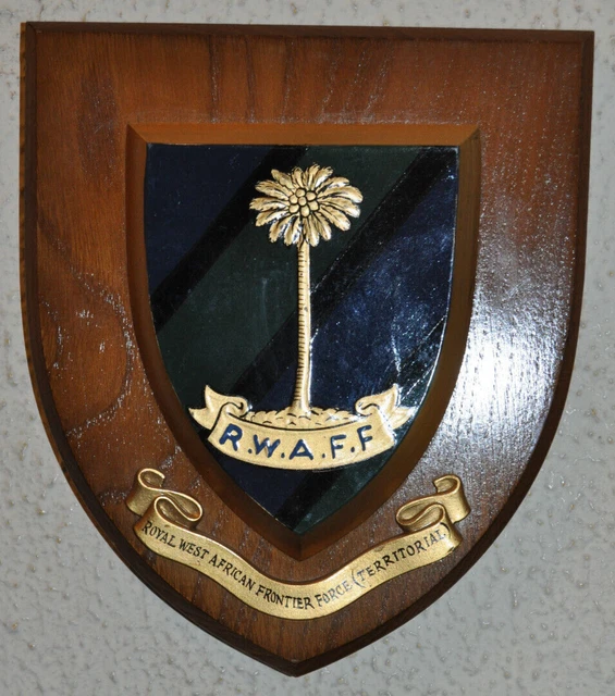 Rwaff Pattern ROYAL WEST AFRICAN Frontier Force (Territorial) regimental plaque ...