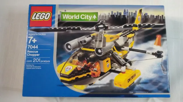 Lego World City 7044 - Rescue Chopper -Retired New "FACTORY SEALED" Complete Set