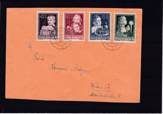 Satzbrief Glückliche Kindheit auf "normalen" Brief gelaufen 1951