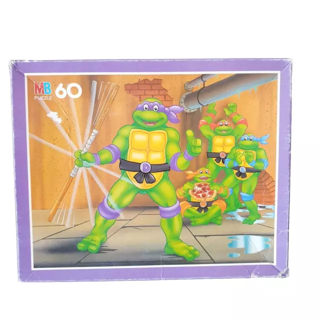 TMNT Ninja Turtles Puzzle 60 Teile MB Vintage