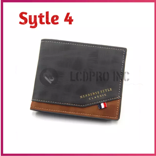 Mens RFID Blocking Leather Wallet Credit Card ID Holder Zipper Purse Waterproof 8