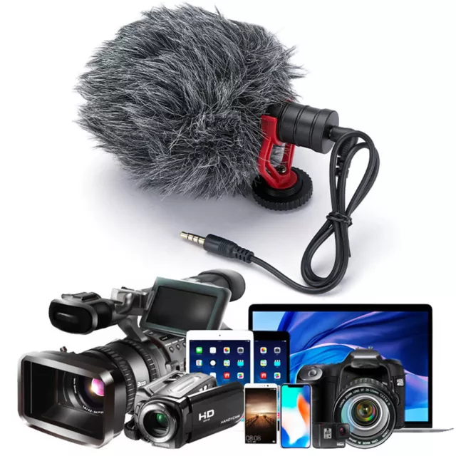 DSLR Camera Microphone Video Mic For Smartphone Vlogging / Nikon Camera