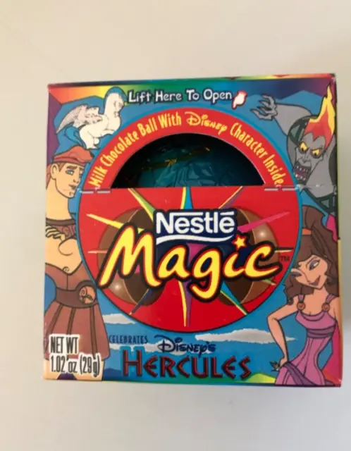 RARE Vintage 1996 Nestle MAGIC MILK CHOCOLATE BALL In Container DISNEY 2.5”